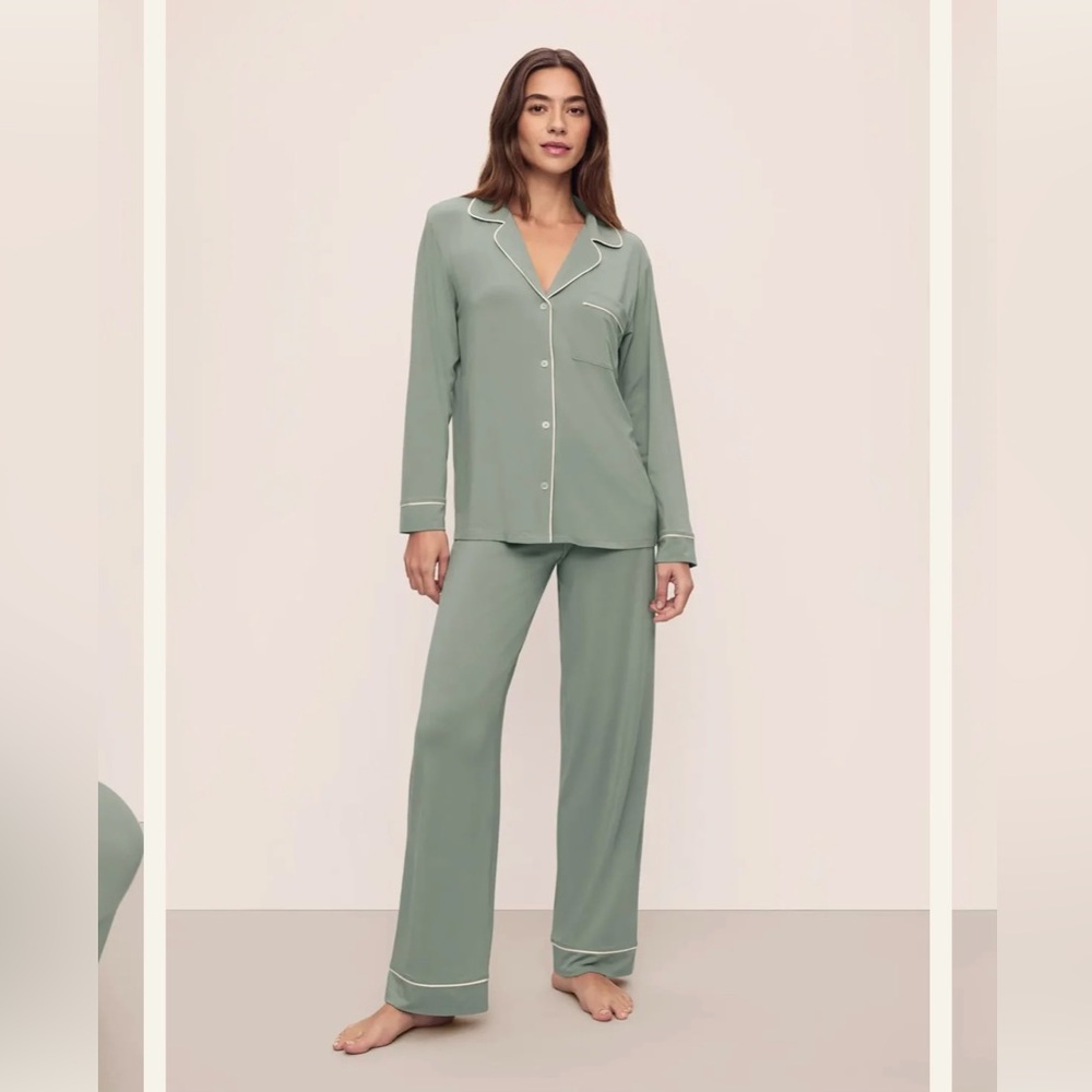 Eberjey Sage Green Pajama Set